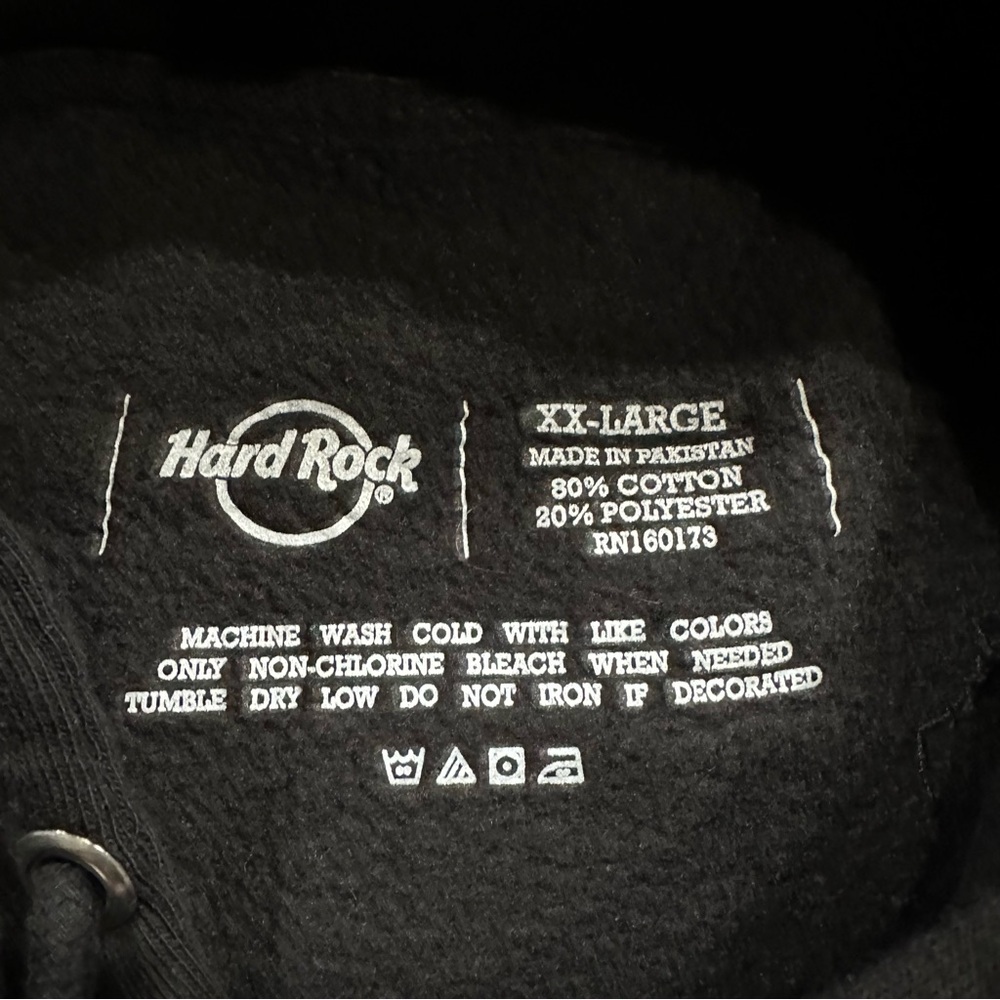 Hard Rock Tampa Jackpot Hoodie XX Large Black Pullover Sweatshirt - Picture 3 of 4